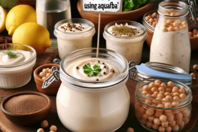 mayonesa sin huevo ni leche sin soja aquafaba